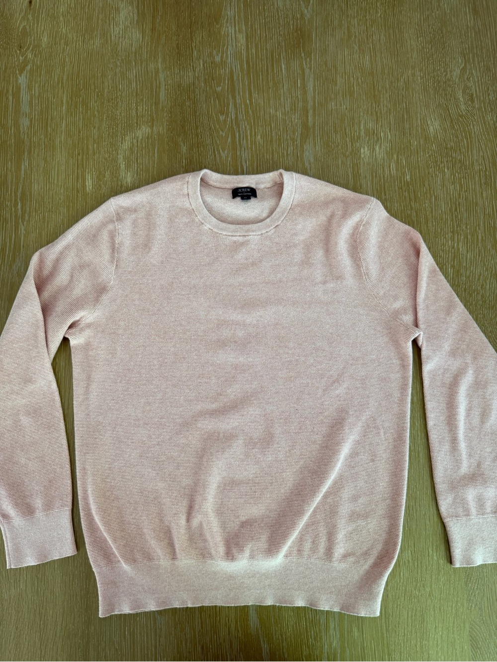 J. Crew Men’s Pale Pink Crewneck Sweater